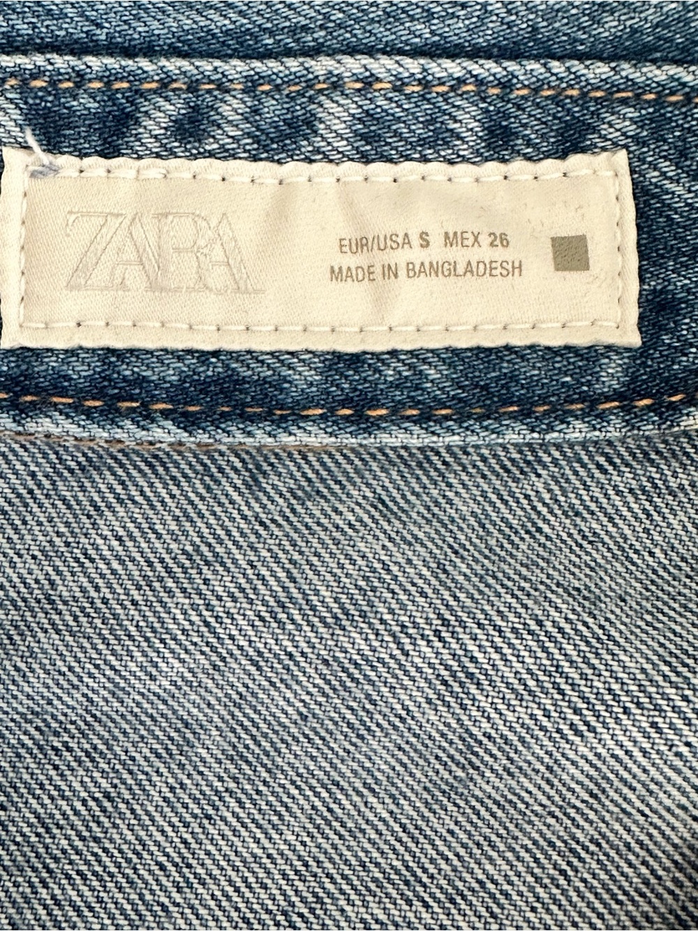 Zara Cropped Denim Shirt - Picture 9 of 11